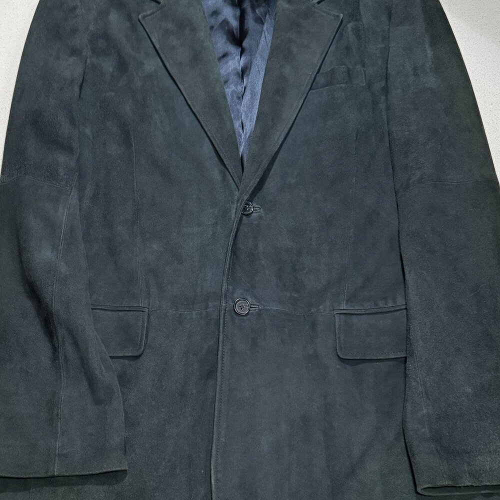 MICHAEL KORS MEN’S BLUE SUEDE BLAZER